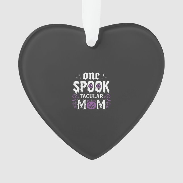 Ornamento Design de Mãe Espetacular de Halloween_1 (Frente)