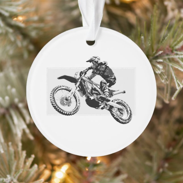 Ornamento Design de Motocross Racer (Árvore)