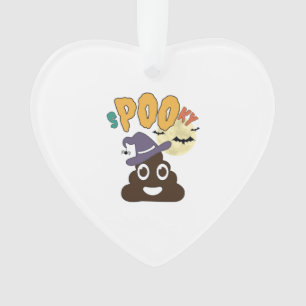 Ornamento Design de Poo Assustador de Humor de Banheiro Engr