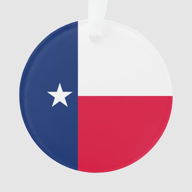 Ornamento Design de Sinalizador do Estado do Texas (Frente)