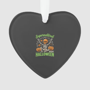 Ornamento Design de Vetor de Halloween de Esqueleto Supernat