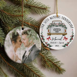 Ornamento design do 50º Aniversário de Casamento<br><div class="desc">50º Aniversário de Casamento Keepsasasasasaame Design Ornament</div>