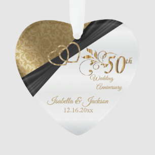 Ornamento design do 50º Aniversário de Casamento