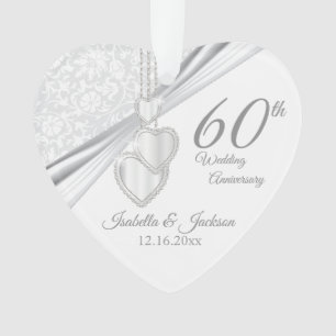Ornamento design do 60º Aniversário de Casamento