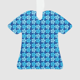 Ornamento Design Floral Azul