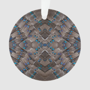 Ornamento Design Fractal Pena de Faisão