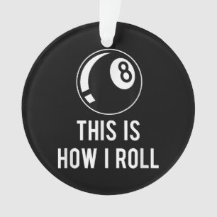 Ornamento Design Funny Billiards Para Jogadores De Piscina R