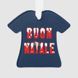 Ornamento Desorte de Natal italiano Buon Natale