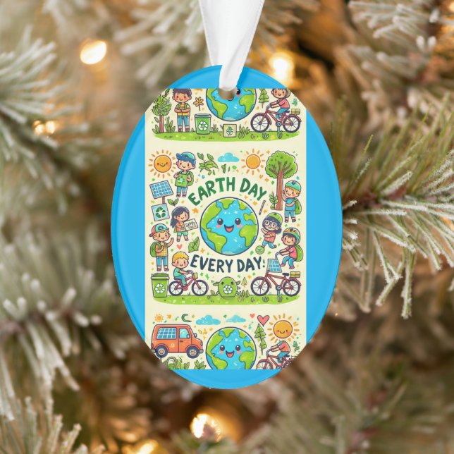 Ornamento Dia da Terra Todos os Dias (Árvore)