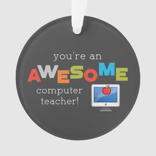 Ornamento Dia de Apreciação de Professores de Computação, In (Frente)