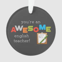 Dia de Apreciação do Professor Inglês, Incrível