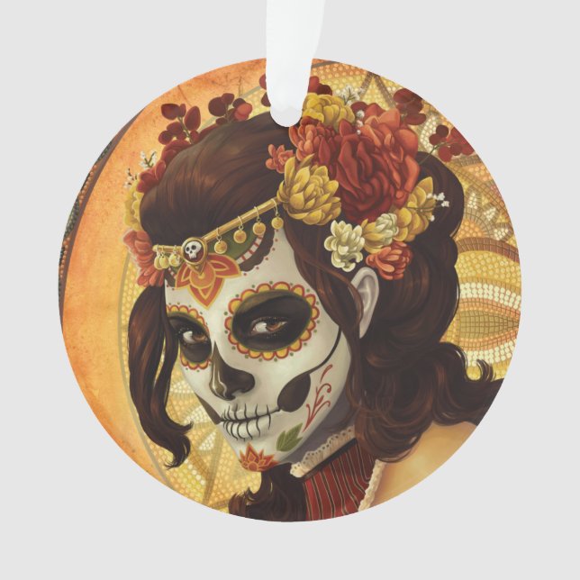Ornamento Dia De Los Muertos (Frente)