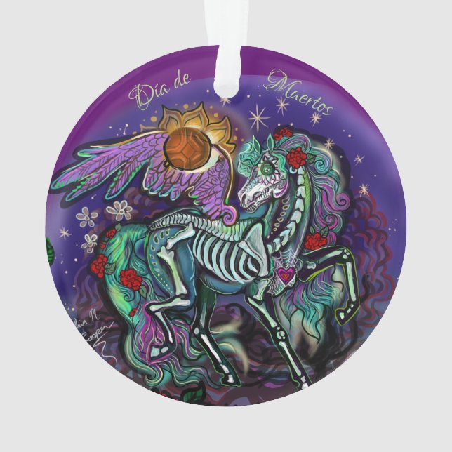 Ornamento Día de Muertos Ornament Horse (Verso)