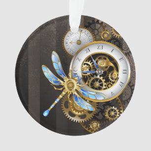 Ornamento Dials Steampunk com Dragonfly