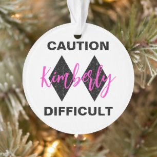 Ornamento Diamante Negro Duplo Difícil E Engraçado