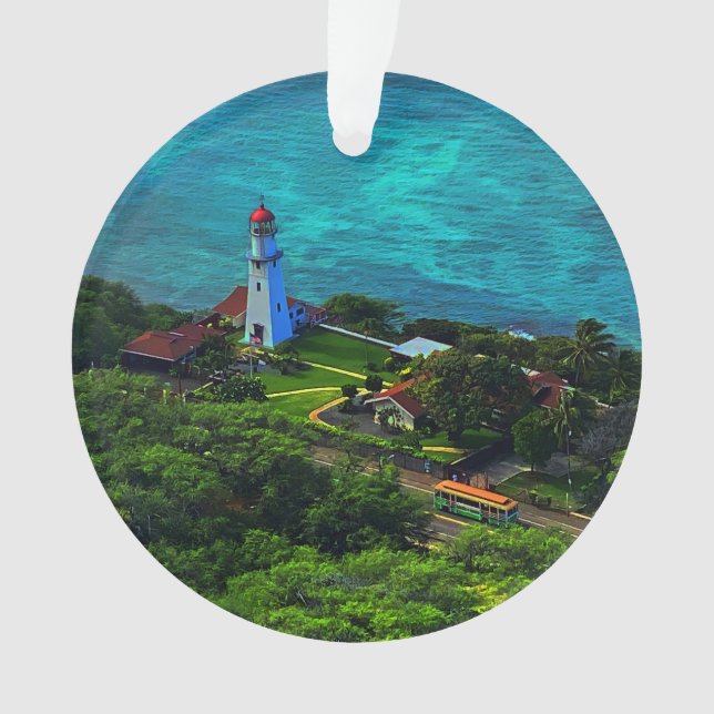 Ornamento Diamond Head Lighthouse #1 Ornament (Frente)