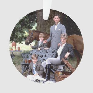 Ornamento Diana Charles William Harry 1992
