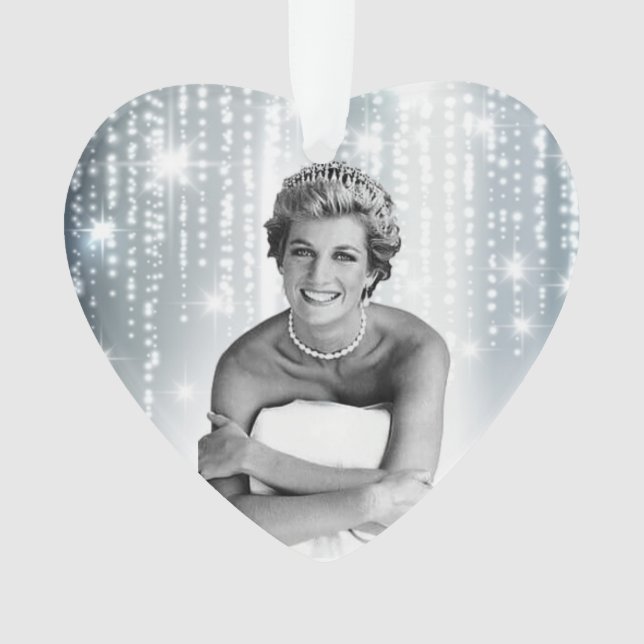 Ornamento Diana, Princesa do País de Gales 1990 estilizada (Frente)