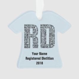 Ornamento Dietista registrada nome personalizada RD