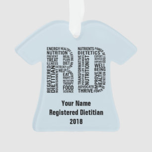 Ornamento Dietista registrada nome personalizada RD