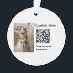 Ornamento Digitalização de bebida de assinatura Código QR ad<br><div class="desc">Design</div>