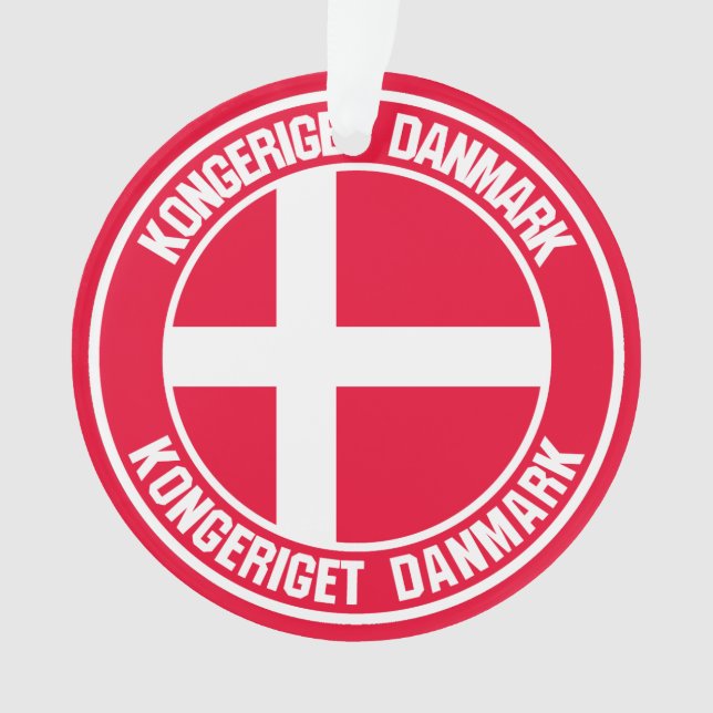 Ornamento Dinamarca Round Emblem (Frente)