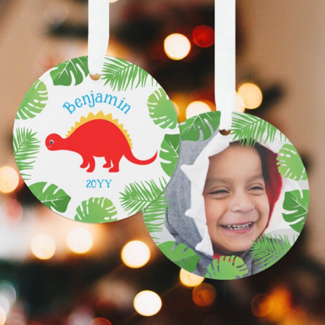 Ornamento Dinossauro Vermelho Stegossauro Foto Keepsasasasau (Criador carregado)