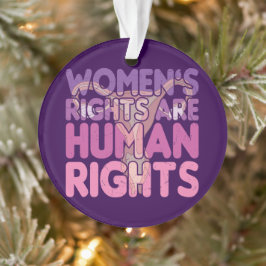 Ornamento Direitos das mulheres são direitos humanos