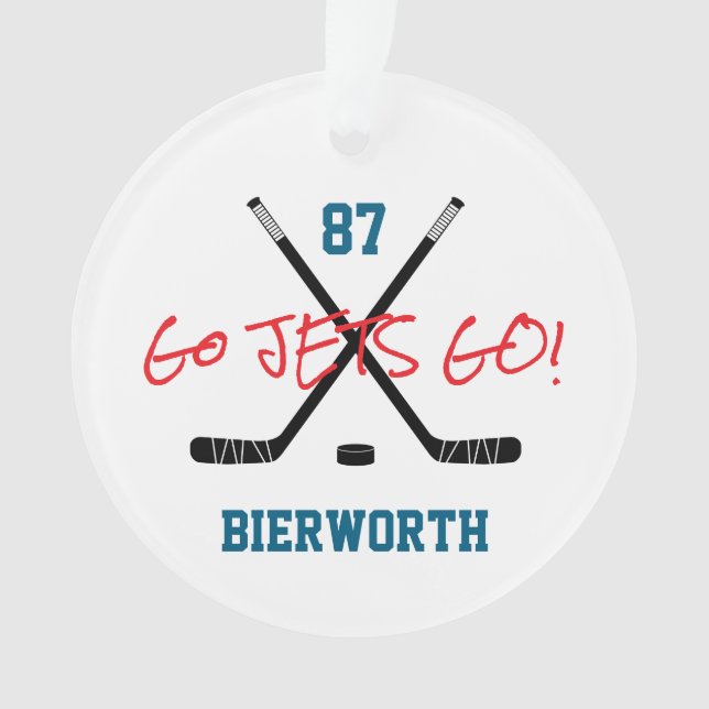 Ornamento Diversão de Cores de Texto Personalizadas da Equip (Frente)