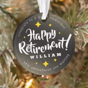 Ornamento Diversão Dourada de Estrelas de Lâmpada Retirando