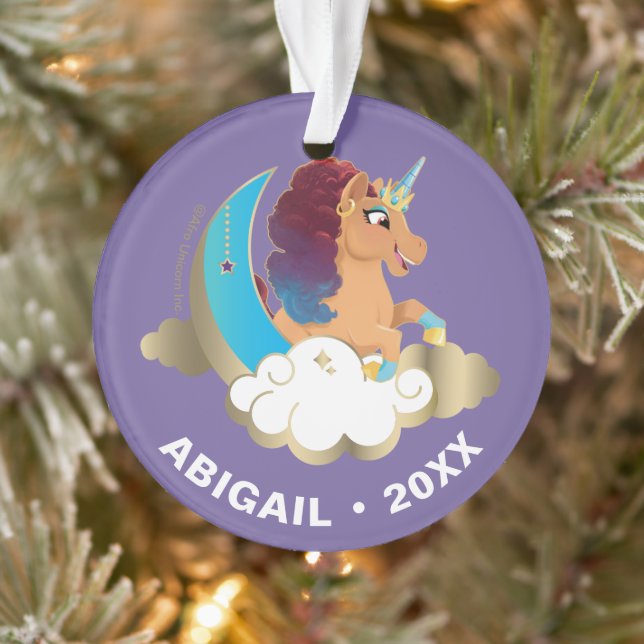 Ornamento Divine o Unicórnio | Lua e nuvens (Árvore)