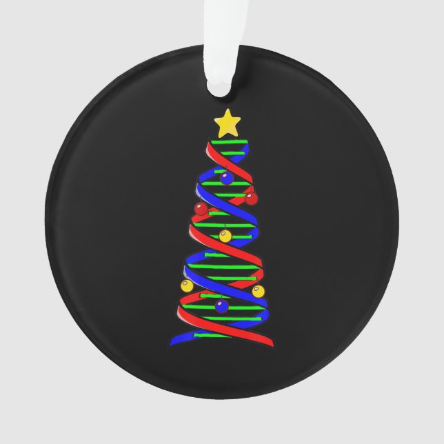Ornamento DNA Helix Christmas Tree Life Science Biology (Frente)