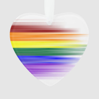 Ornamento do acrílico da bandeira do arco-íris