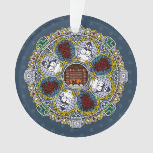 Ornamento do acrílico de Nouveau do inverno