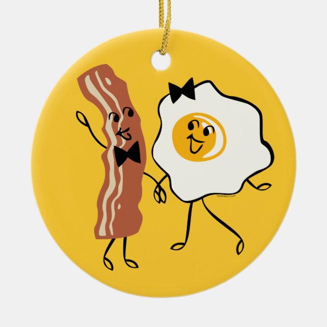 Ornamento do amante do ovo de N do bacon ' (Frente)