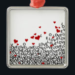 Ornamento do Amor dia de os namorados<br><div class="desc">Amor dia de os namorados. Você também pode colocar uma pequena imagem à esquerda,  da sua escolha - que é opcional. A imagem está disponível para vários produtos.</div>