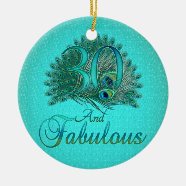 Ornamento do aniversário de 30 anos (Frente)