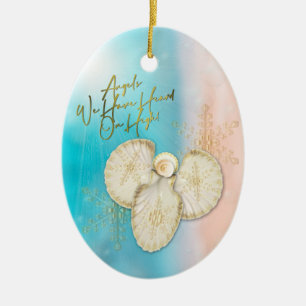 Ornamento do Anjo da Shell de Natal