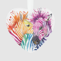 Ornamento do arco-íris da zebra