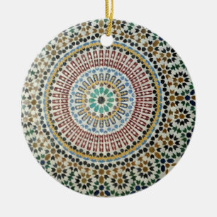 Ornamento do azulejo do Moorish