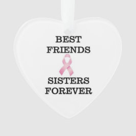 Ornamento do cancro da mama da irmã