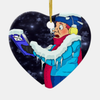 Ornamento do Caroler de Natal Frio