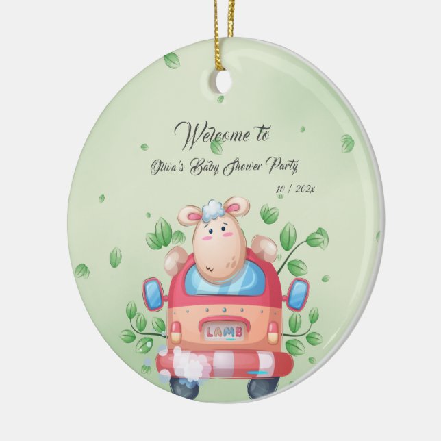 Ornamento do Chá de fraldas de Boca-Bebê (Esquerda)