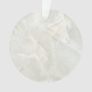 Ornamento do Círculo Acrílico do mármore branco do