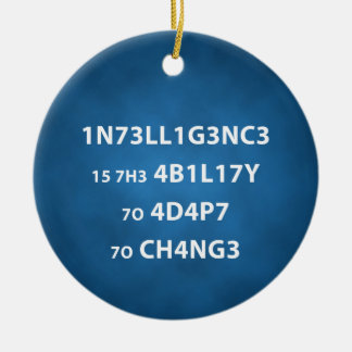 Ornamento do Círculo de Cotação de Inteligência