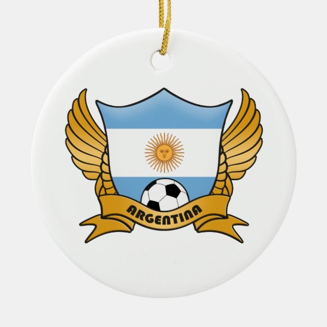 Ornamento do círculo do futebol de Argentina (Frente)