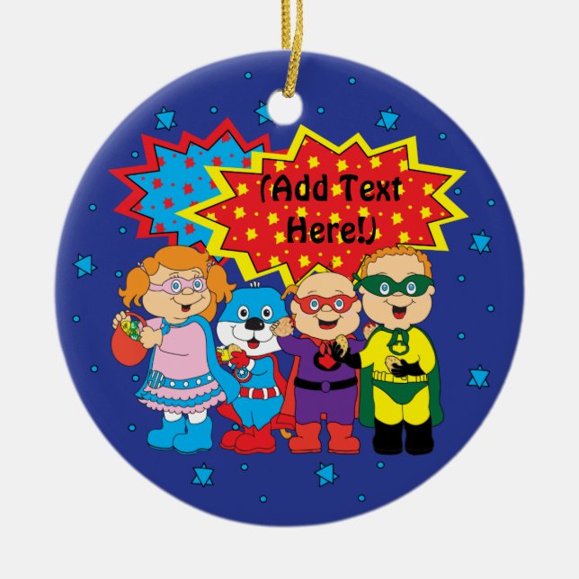 Ornamento do Círculo Hanukkah (Frente)