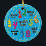 Ornamento do Círculo Hanukkah<br><div class="desc">Ornamento do Círculo de Chanucá.</div>