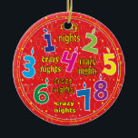 Ornamento do Círculo Hanukkah<br><div class="desc">Ornamento do Círculo Hanukkah</div>