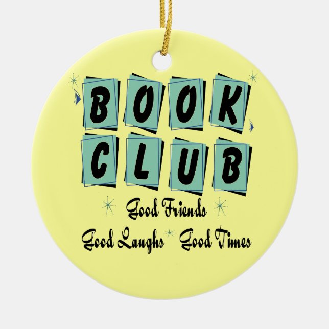 Ornamento do Clube de Livro Retroativo - Bons Amig (Frente)